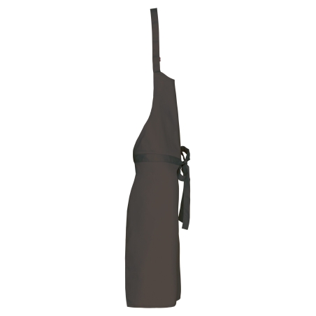 Tablier coton vert olive sans poche Kariban – One Size – vue 3