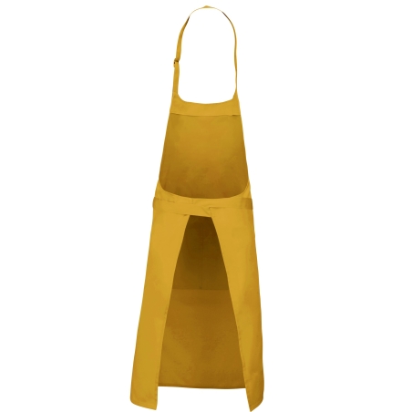 Tablier polycoton poche avant Kariban – Jaune Moutarde – vue 2