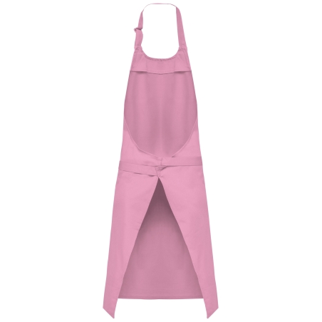 Tablier coton rose avec poche | Kariban – vue 2