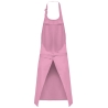Tablier coton rose avec poche | Kariban – vue 2