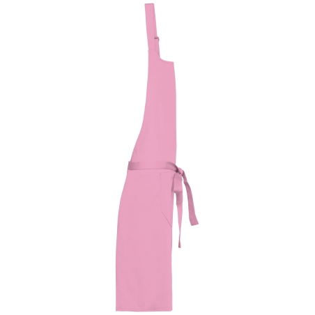 Tablier coton rose avec poche | Kariban – vue 3