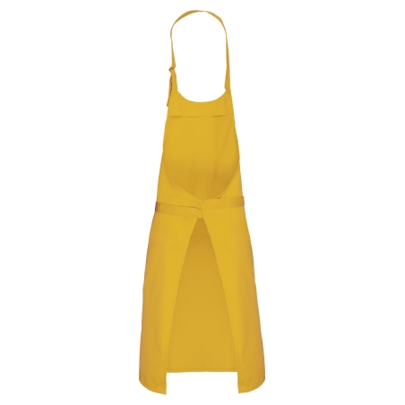 Tablier coton sans poche Kariban – Coloris Jaune Moutarde – vue 2