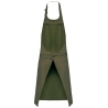Tablier coton vert kaki avec poche Kariban – One Size – vue 2