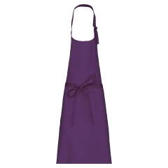 Tablier Coton Violet sans poche Kariban – One Size