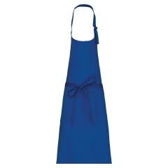 Tablier Coton Bleu Royal sans poche Kariban – One Size