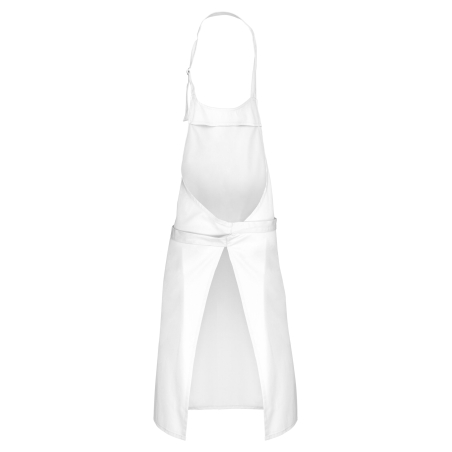 Tablier Coton Blanc Sans Poche Kariban – One Size – vue 2