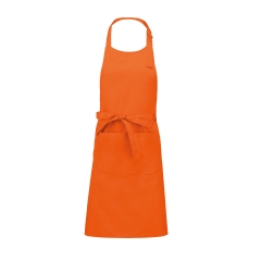 Tablier coton orange avec poche Kariban – One Size