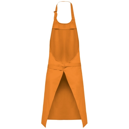 Tablier coton orange avec poche Kariban – One Size – vue 2