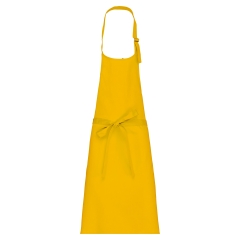 Tablier coton sans poche Kariban – Jaune