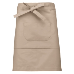 Tablier polycoton mi-long Beige Kariban – Taille unique