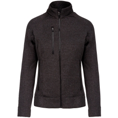 Veste zippée chinée femme Gris Dark Grey Melange – Kariban