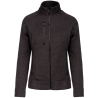 Veste zippée chinée femme Gris Dark Grey Melange – Kariban