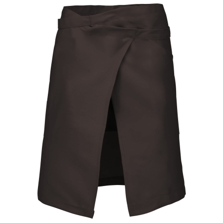 Tablier polycoton mi-long Marron (Chocolate) – Kariban – vue 2