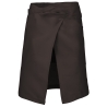 Tablier polycoton mi-long Marron (Chocolate) – Kariban – vue 2