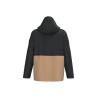 Parka 3-en-1 imperméable à capuche Kariban – Noir / Camel – vue 2