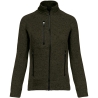 Veste zippée chinée femme Vert Dark Khaki Melange – Kariban