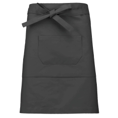 Tablier mi-long polycoton gris Kariban – Personnalisable