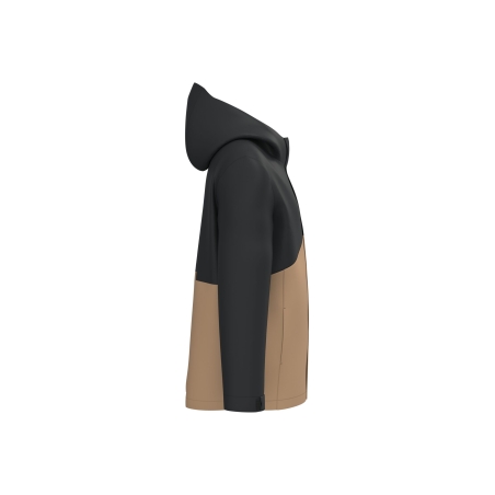 Parka 3-en-1 imperméable à capuche Kariban – Noir / Camel – vue 3