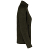 Veste zippée chinée femme Vert Dark Khaki Melange – Kariban – vue 3