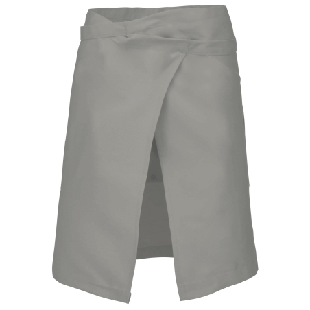 Tablier polycoton mi-long gris Kariban – taille unique – vue 2