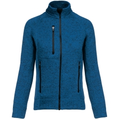 Veste zippée chinée femme Bleu chiné Kariban – Polaire 345 g/m²