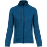Veste zippée chinée femme Bleu chiné Kariban – Polaire 345 g/m²