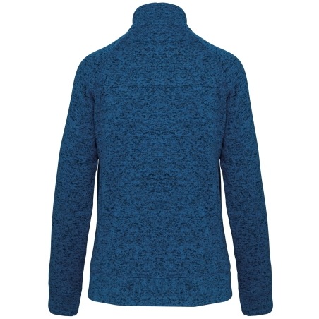 Veste zippée chinée femme Bleu chiné Kariban – Polaire 345 g/m² – vue 2