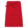 Tablier polycoton mi-long Rouge Kariban – Taille Unique