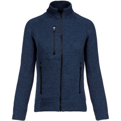 Veste zippée chinée femme Marine Kariban – 345 g/m²