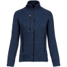 Veste zippée chinée femme Marine Kariban – 345 g/m²