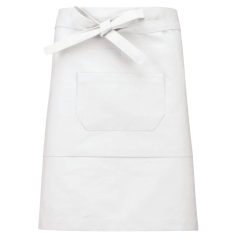 Tablier polycoton mi-long blanc Kariban – taille unique
