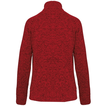 Veste Zippée Chinée Femme Rouge Kariban – Polaire 345 g/m² – vue 2