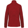 Veste Zippée Chinée Femme Rouge Kariban – Polaire 345 g/m² – vue 2