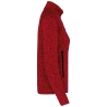 Veste Zippée Chinée Femme Rouge Kariban – Polaire 345 g/m² – vue 3