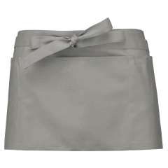 Tablier polycoton court Kariban – Gris clair professionnel