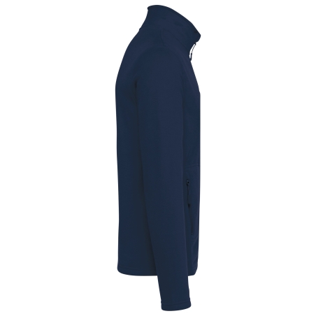Veste micropolaire écoresponsable unisexe Marine – Kariban – vue 3