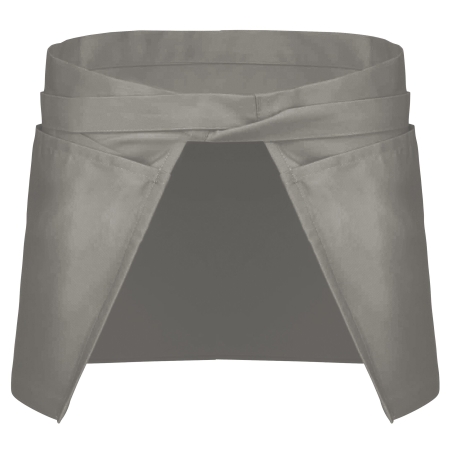 Tablier polycoton court Kariban – Gris clair professionnel – vue 2