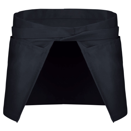 Tablier polycoton court Marine – vue 2
