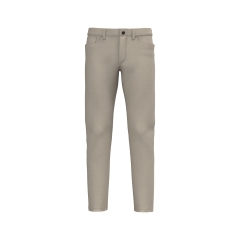 Pantalon 5 poches homme Beige effet délavé Kariban