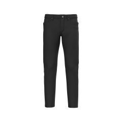 Pantalon 5 poches homme Washed Black Kariban – Noir délavé