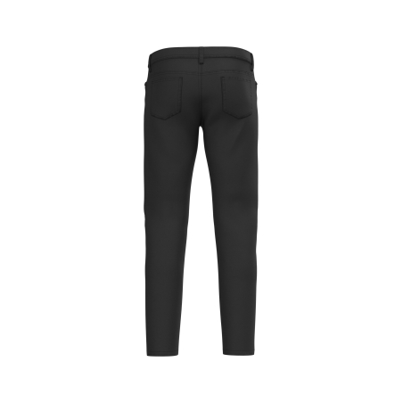 Pantalon 5 poches homme Washed Black Kariban – Noir délavé – vue 2
