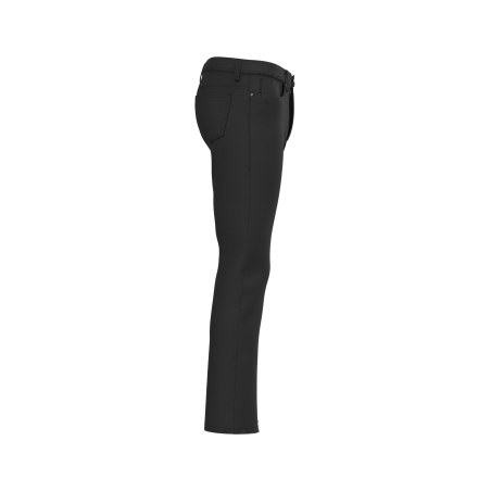 Pantalon 5 poches homme Washed Black Kariban – Noir délavé – vue 3