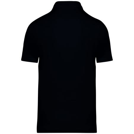 Polo jersey écoresponsable homme Noir – Native Spirit – vue 2