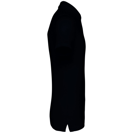 Polo jersey écoresponsable homme Noir – Native Spirit – vue 3