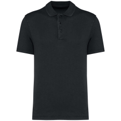 Polo écoresponsable délavé homme Gris – Native Spirit