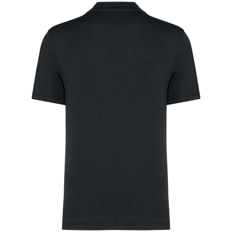 Polo écoresponsable délavé homme Gris – Native Spirit – vue 2