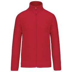 Veste micropolaire zippée Kariban unisexe – Rouge