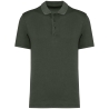 Polo écoresponsable délavé homme Vert Washed Khaki – Native Spirit