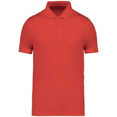 Polo jersey écoresponsable homme Rouge Paprika – Native Spirit