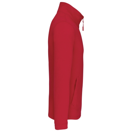 Veste micropolaire zippée Kariban unisexe – Rouge – vue 3